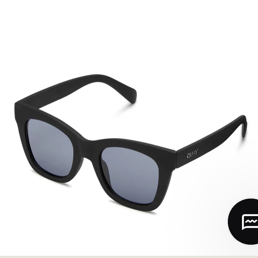 Quay - AFTER HOURS sunglasses in matte black/smoke polarized